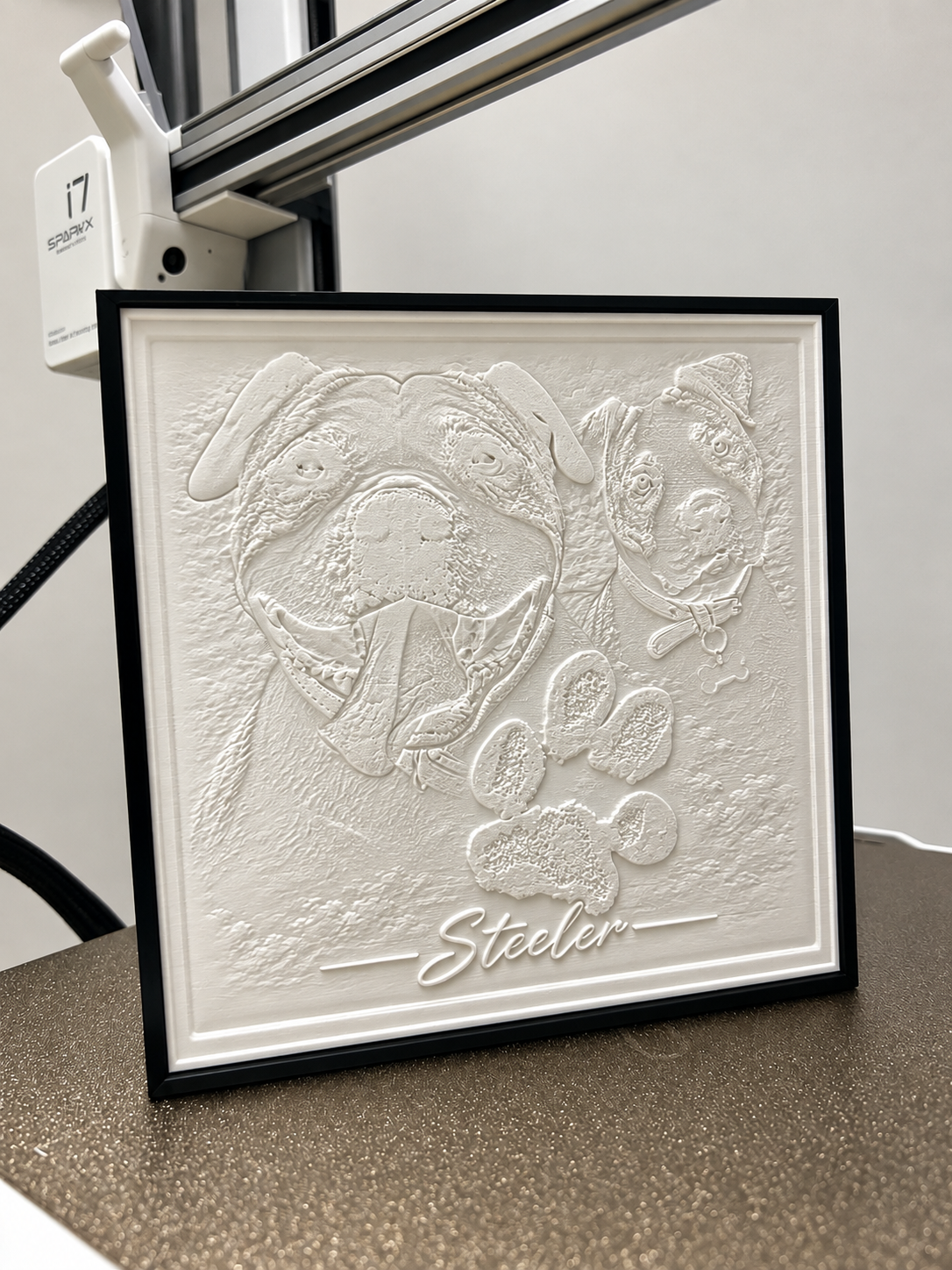Litofanía Personalizada 3D con Caja Iluminada RGB y Control desde App