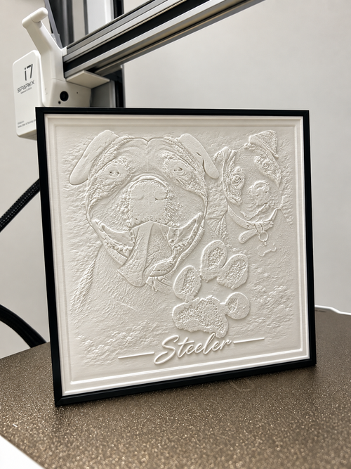 Litofanía Personalizada 3D con Caja Iluminada RGB y Control desde App
