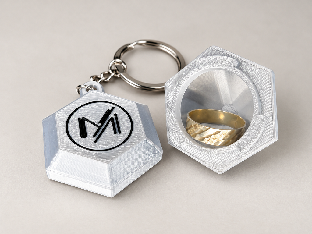 Llavero Diamante con Compartimento Secreto | Personalizable en Impresión 3D