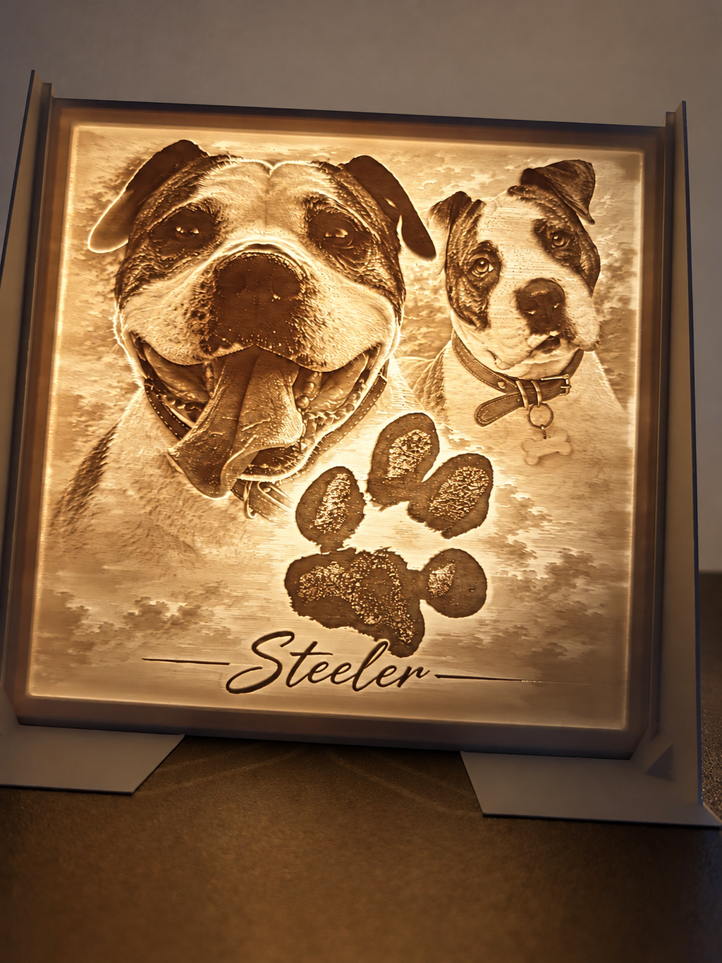 Litofanía Personalizada 3D con Caja Iluminada RGB y Control desde App