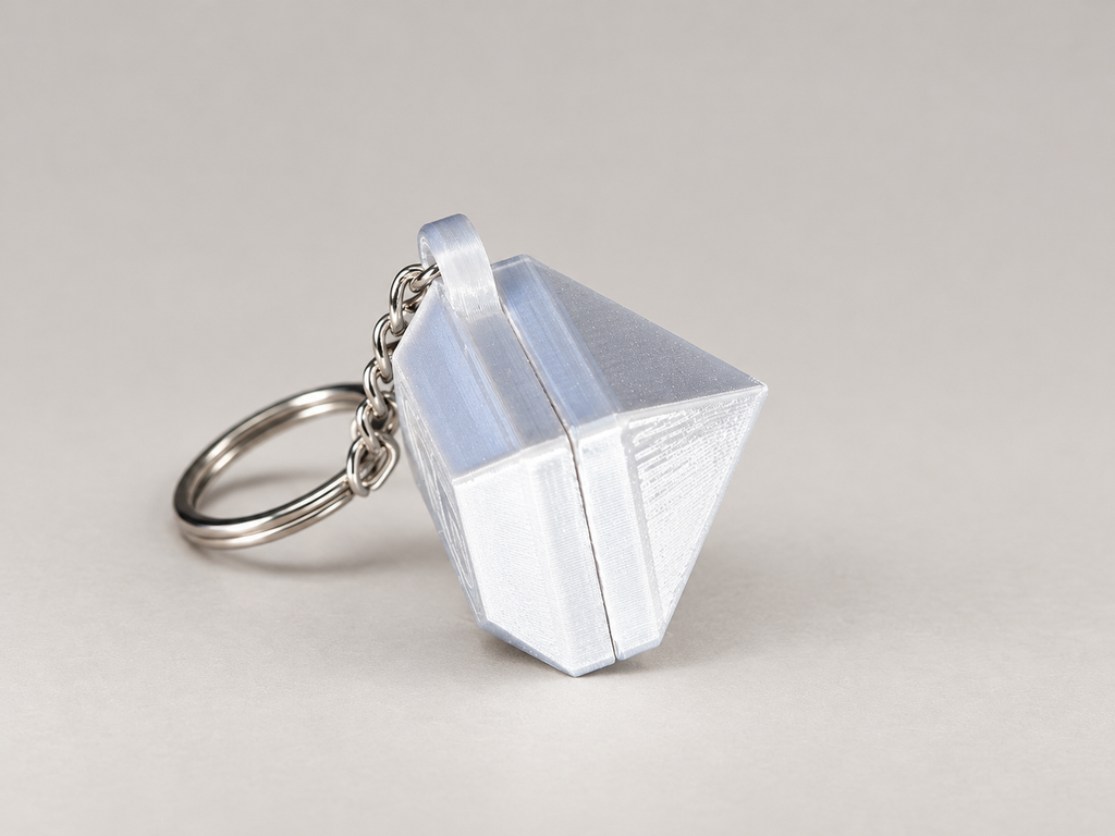 Llavero Diamante con Compartimento Secreto | Personalizable en Impresión 3D