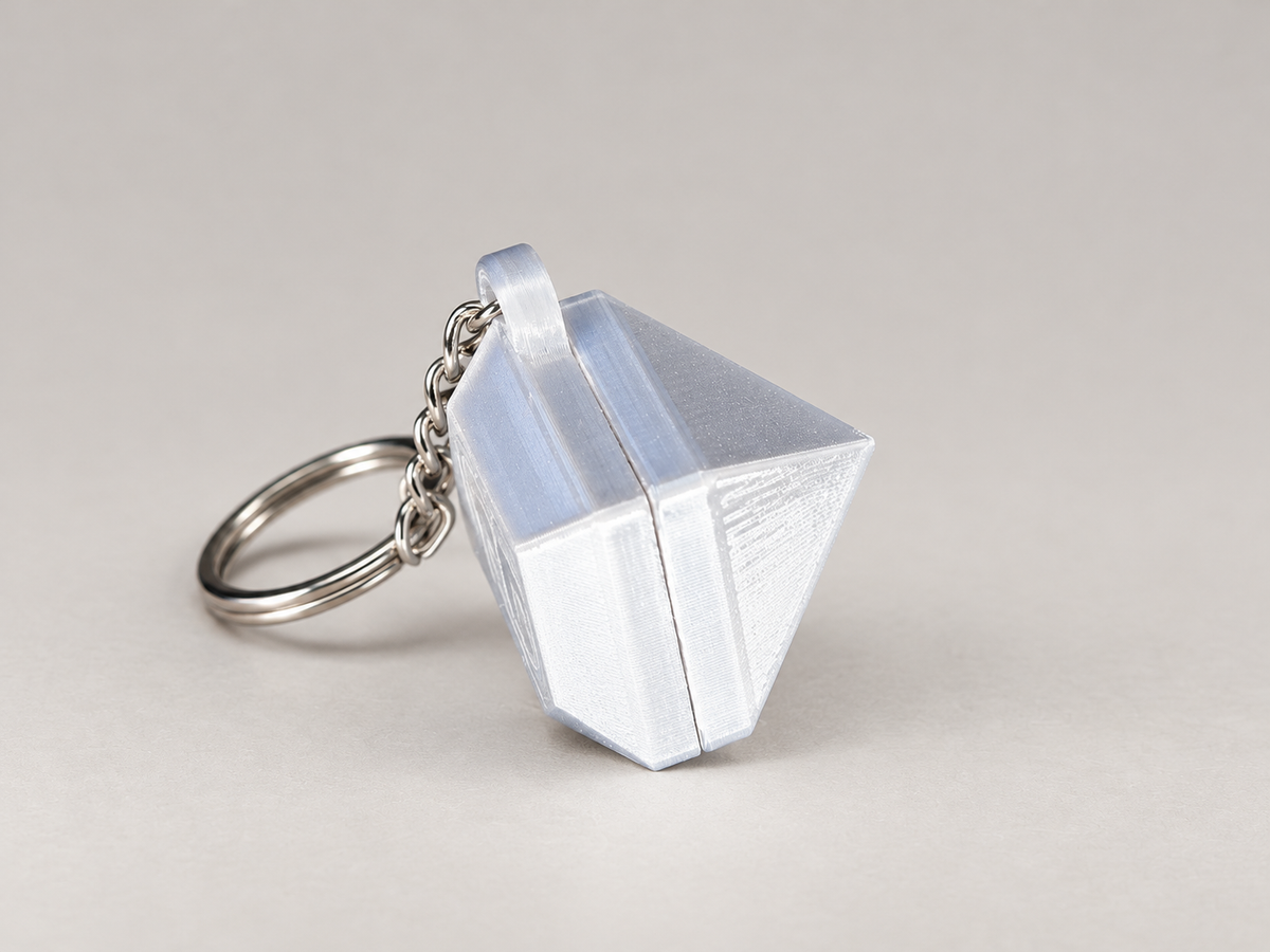 Llavero Diamante con Compartimento Secreto | Personalizable en Impresión 3D